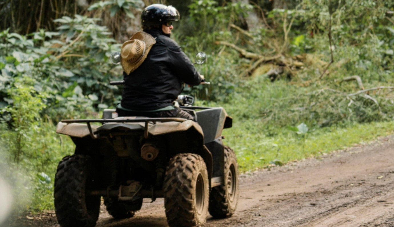 A person enjoying their ATV with an ATV Loan from Finex Credit Union