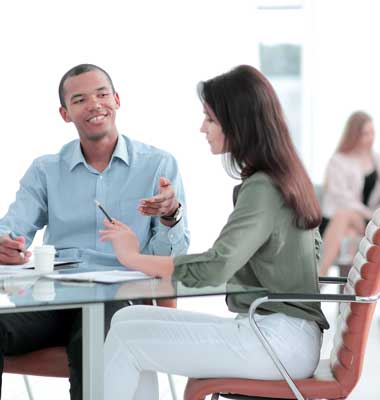 manager-prepares-contract-with-client